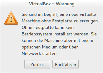 Virtual Box Warnung